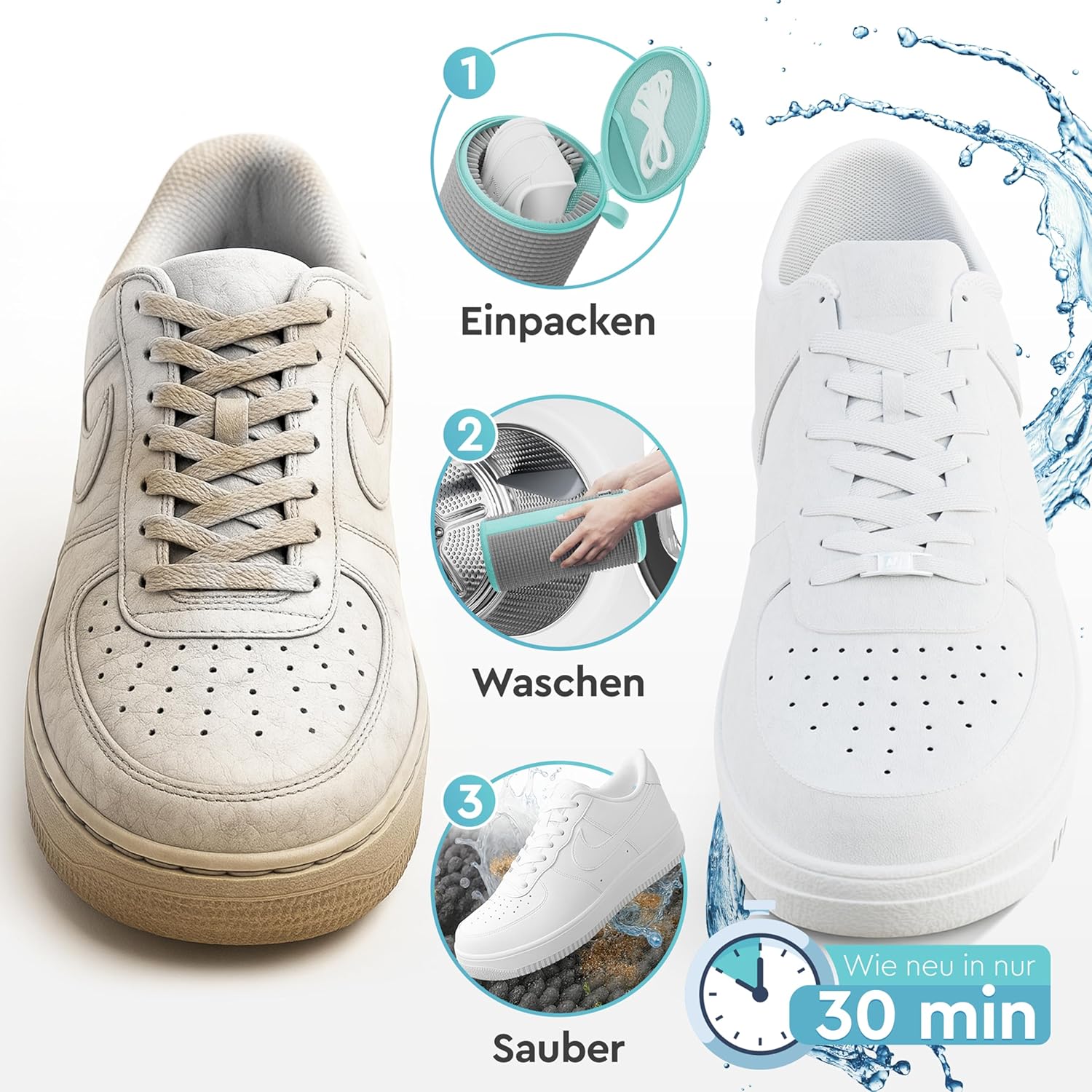 Waschuh - Der Schuhwaschbeutel