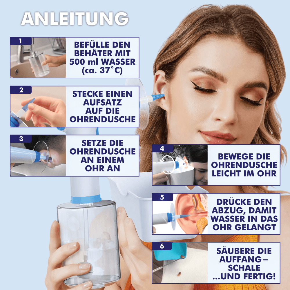 Ohrendusche - Der Ohrenschmalz Entferner