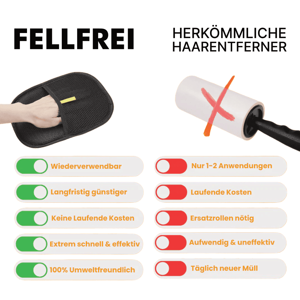 Fellfrei – Der Handschuh gegen Tierhaare