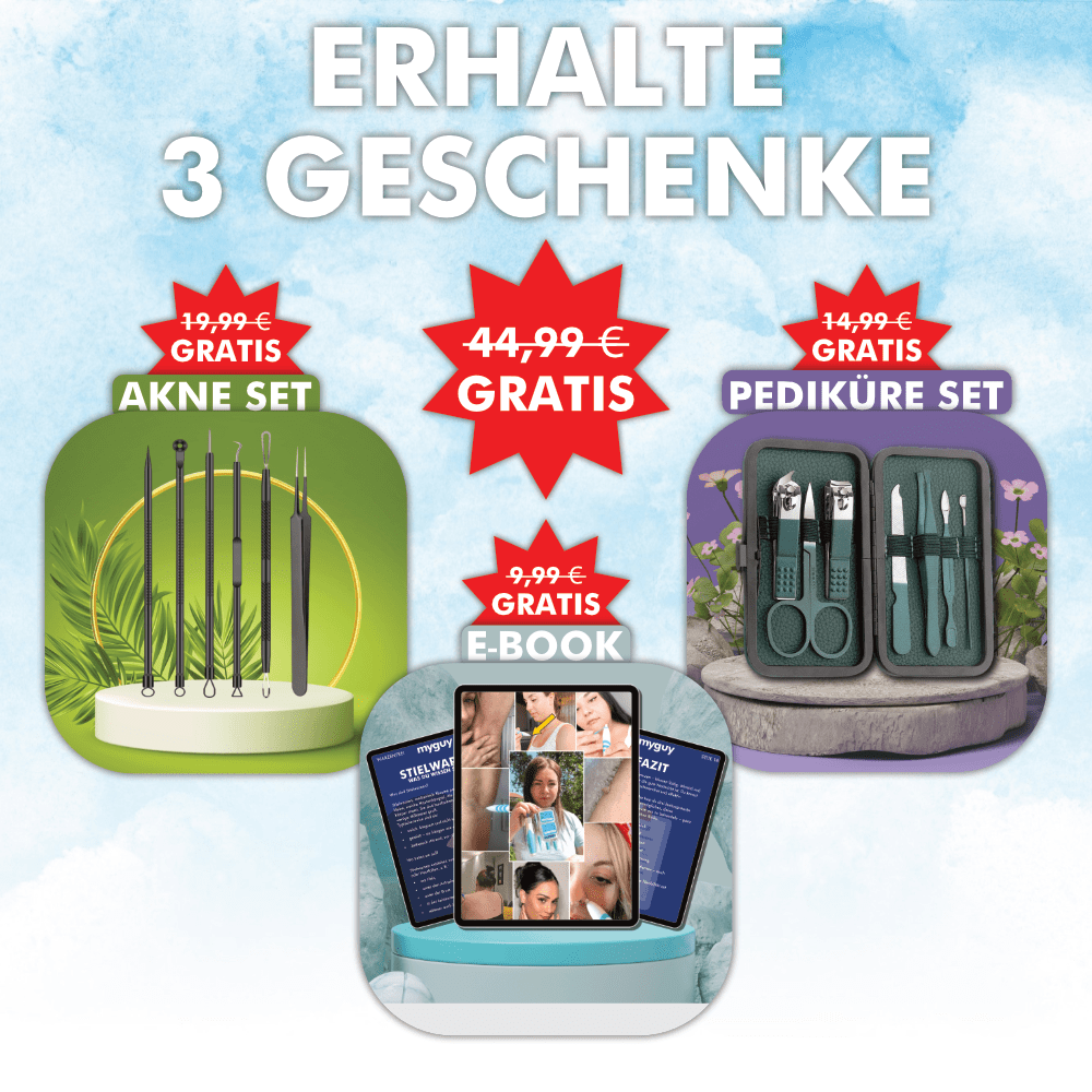 Warzenfrei + GRATIS Akne-Set + Pediküre-Set + E-Book