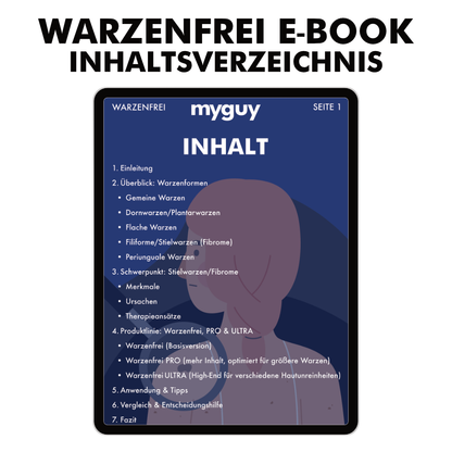 Warzenfrei PRO + GRATIS Warzenfrei + E-Book
