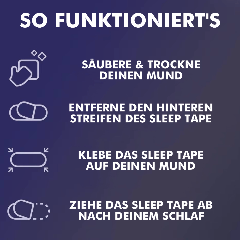 Sleep Tape - Für eine Schnarchlose Nacht