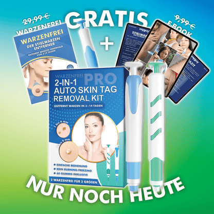 Warzenfrei PRO + GRATIS Warzenfrei + E-Book